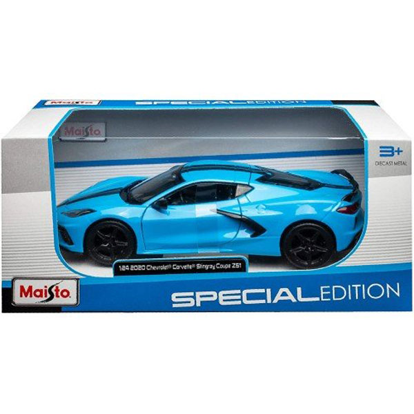 Maisto Special Edition 1:24 2020 Chevrolet Corvette Stingray Coupe Z51 Blue