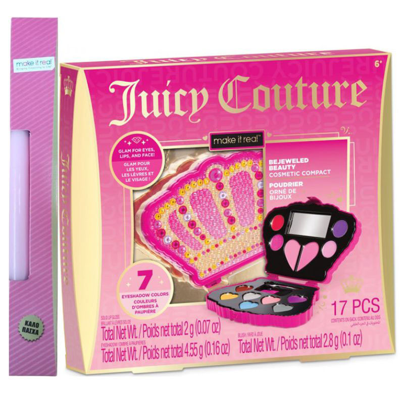 Λαμπάδα Make It Real Juicy Couture Bejeweled Beauty Cosmetic Compact