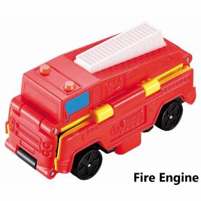 Just Toys Auldey Flip Cars Fire Engine to Jeep