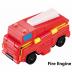 Just Toys Auldey Flip Cars Fire Engine to Jeep