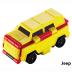 Just Toys Auldey Flip Cars Fire Engine to Jeep