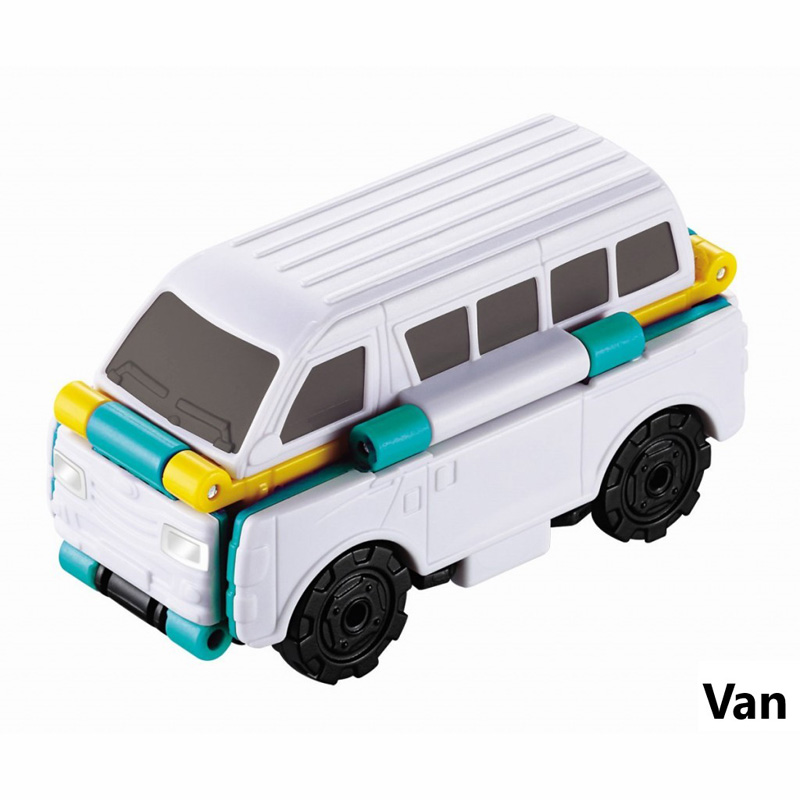 Just Toys Auldey Flip Cars Bus to Van