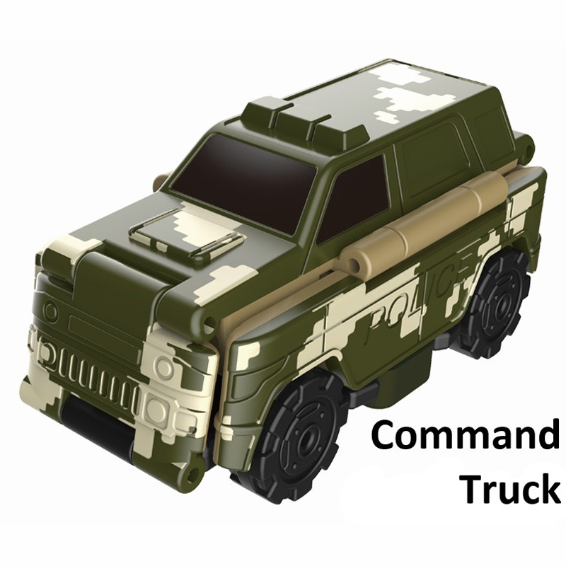 Just Toys Auldey Flip Cars Command Truck to Air Force Refueling Truck