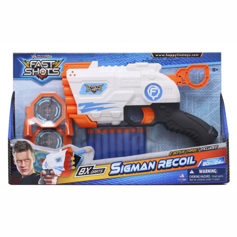 Just Toys Fast Shots Dart Blaster Sigman Recoil 590072