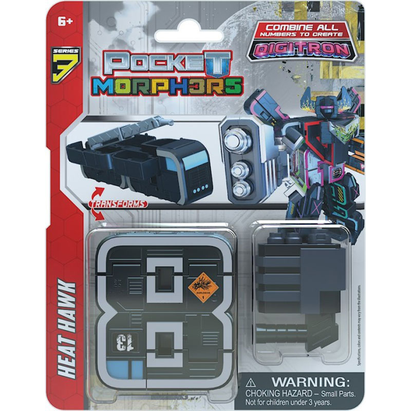 Just Toys Pocket Morphers (Morph3r5) Series 3 Heat Hawk - 8