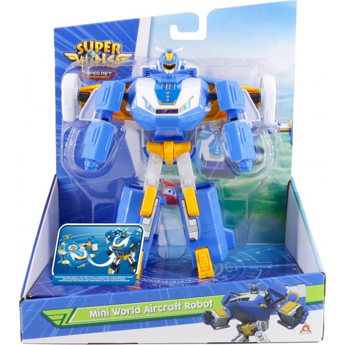 Just Toys Super Wings Mini World Aircraft Robot 760288