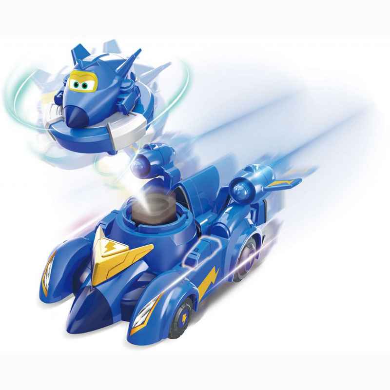 Just Toys Super Wings Super Pet Free Wheel Vehicle - Spinning Jerome & Vehicle