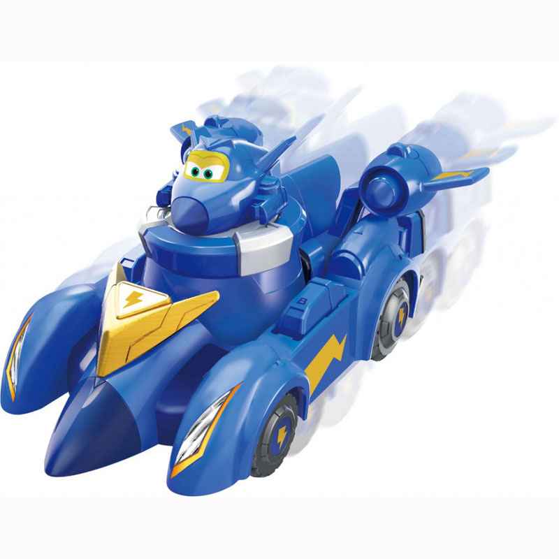 Just Toys Super Wings Super Pet Free Wheel Vehicle - Spinning Jerome & Vehicle