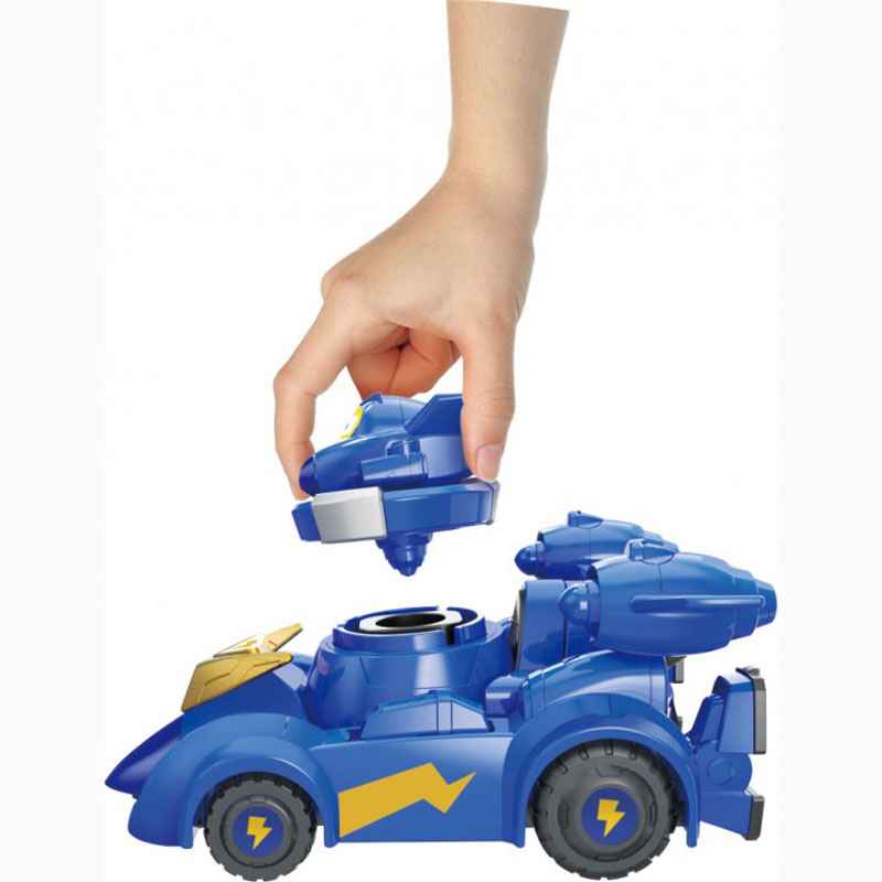 Just Toys Super Wings Super Pet Free Wheel Vehicle - Spinning Jerome & Vehicle