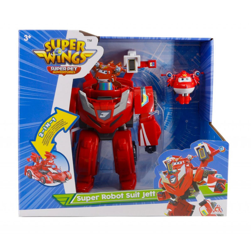 Just Toys Super Wings Super Pet Robot Suit Jett