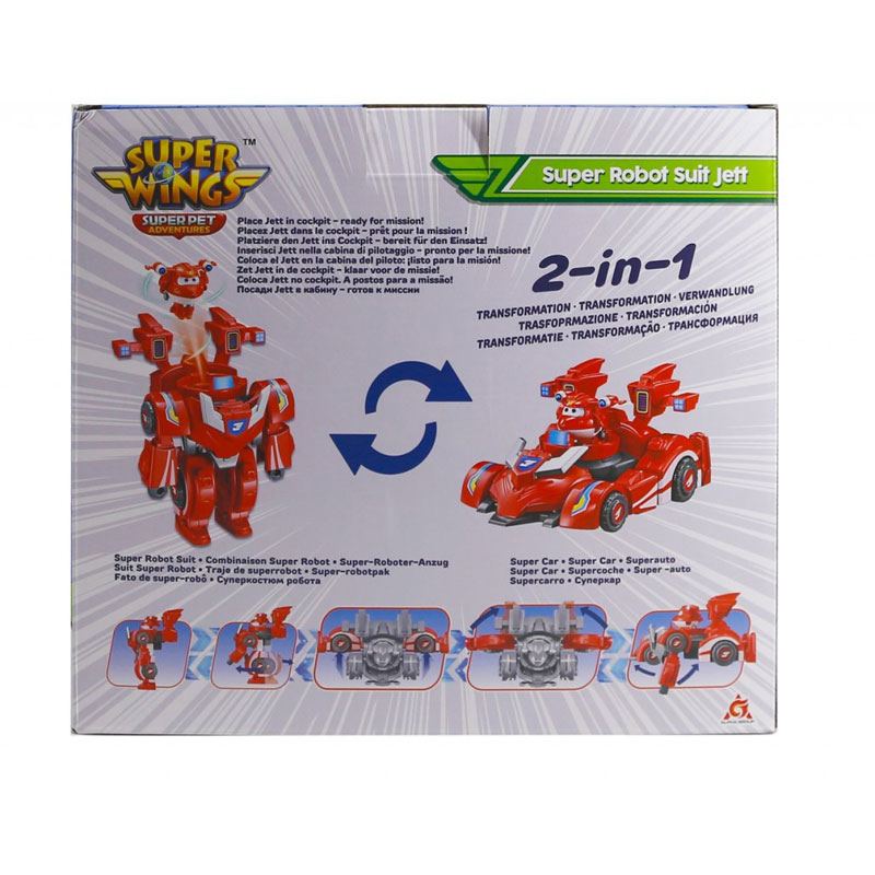 Just Toys Super Wings Super Pet Robot Suit Jett