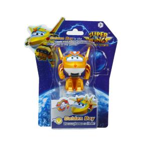 Just Toys Super Wings Electric Heroes Transform A Bot 2-in-1 Golden Boy 6cm