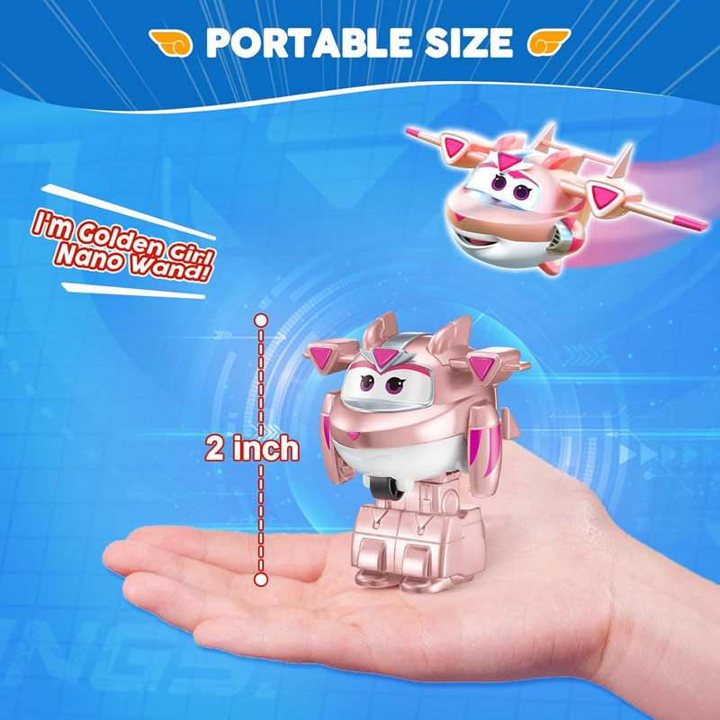 Just Toys Super Wings Electric Heroes Transform A Bot 2-in-1 Golden Girl 6cm