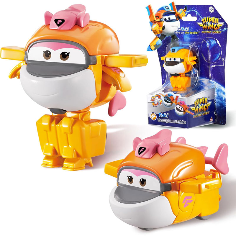 Just Toys Super Wings Electric Heroes Transform A Bot 2-in-1 Marty 6cm