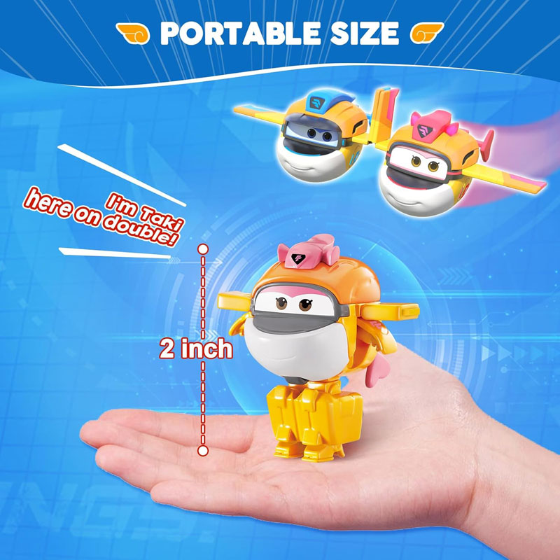 Just Toys Super Wings Electric Heroes Transform A Bot 2-in-1 Marty 6cm