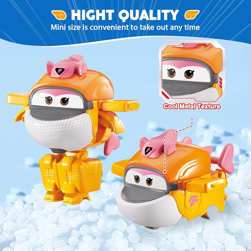 Just Toys Super Wings Electric Heroes Transform A Bot 2-in-1 Marty 6cm