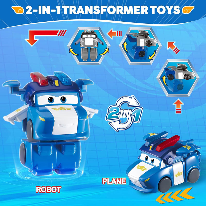 Just Toys Super Wings Electric Heroes Transform A Bot 2-in-1 Lucie 6cm