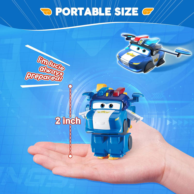 Just Toys Super Wings Electric Heroes Transform A Bot 2-in-1 Lucie 6cm