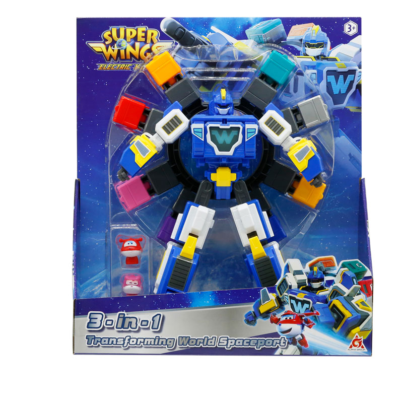 Just Toys Super Wings Electric Heroes Transforming World Spaceport 780288