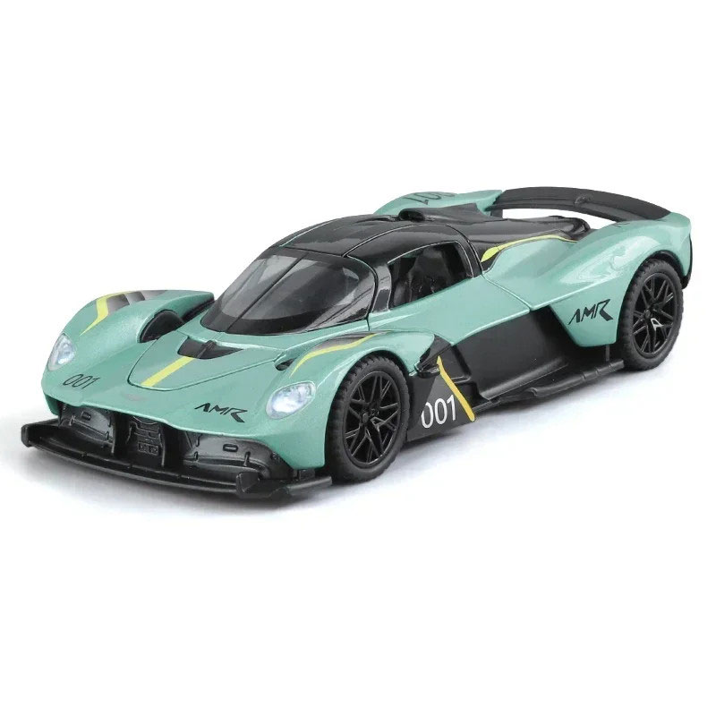Just Toys RW Racing Cars Die Cast Aston Martin Valkyrie 1:32 - Green Mint