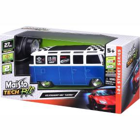 Maisto Tech Street Cars RC 1:24 Volkswagen Samba Van Μπλε 81529