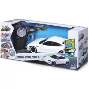 Maisto RC Premium Cars 1:24 2.4GHz Porsche Taycan Turbo S Λευκό (USB rechargeable vehicle) 82331