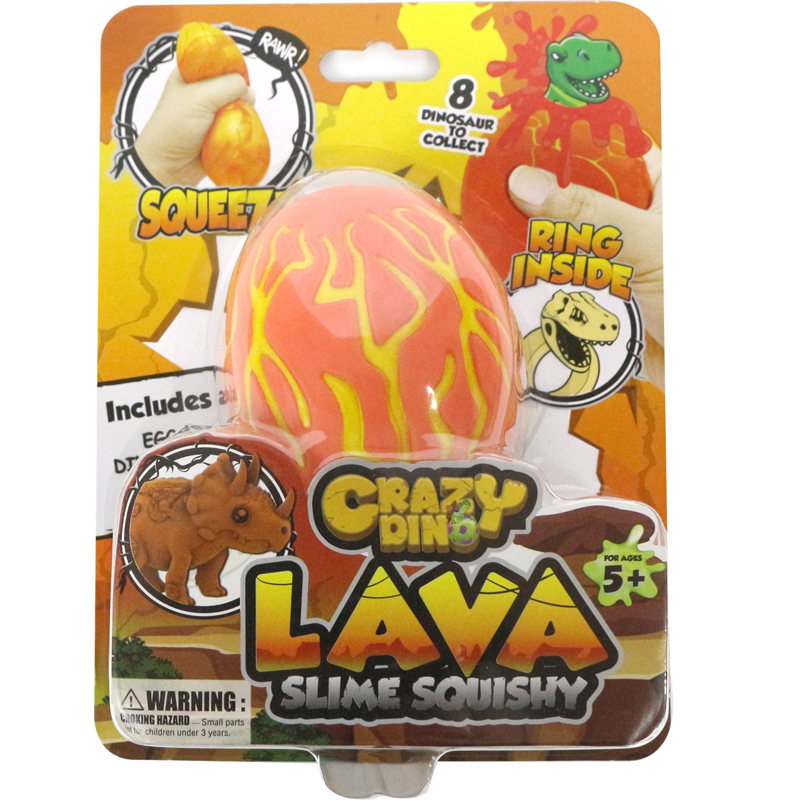 Just Toys Crazy Dino Lava Egg Πορτοκαλί αυγό