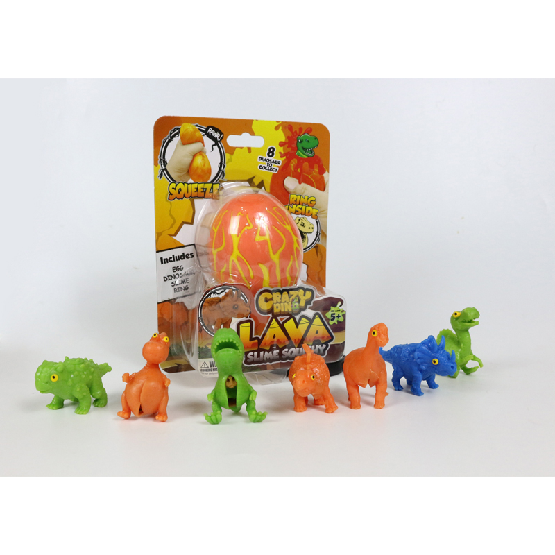 Just Toys Crazy Dino Lava Egg Πορτοκαλί αυγό