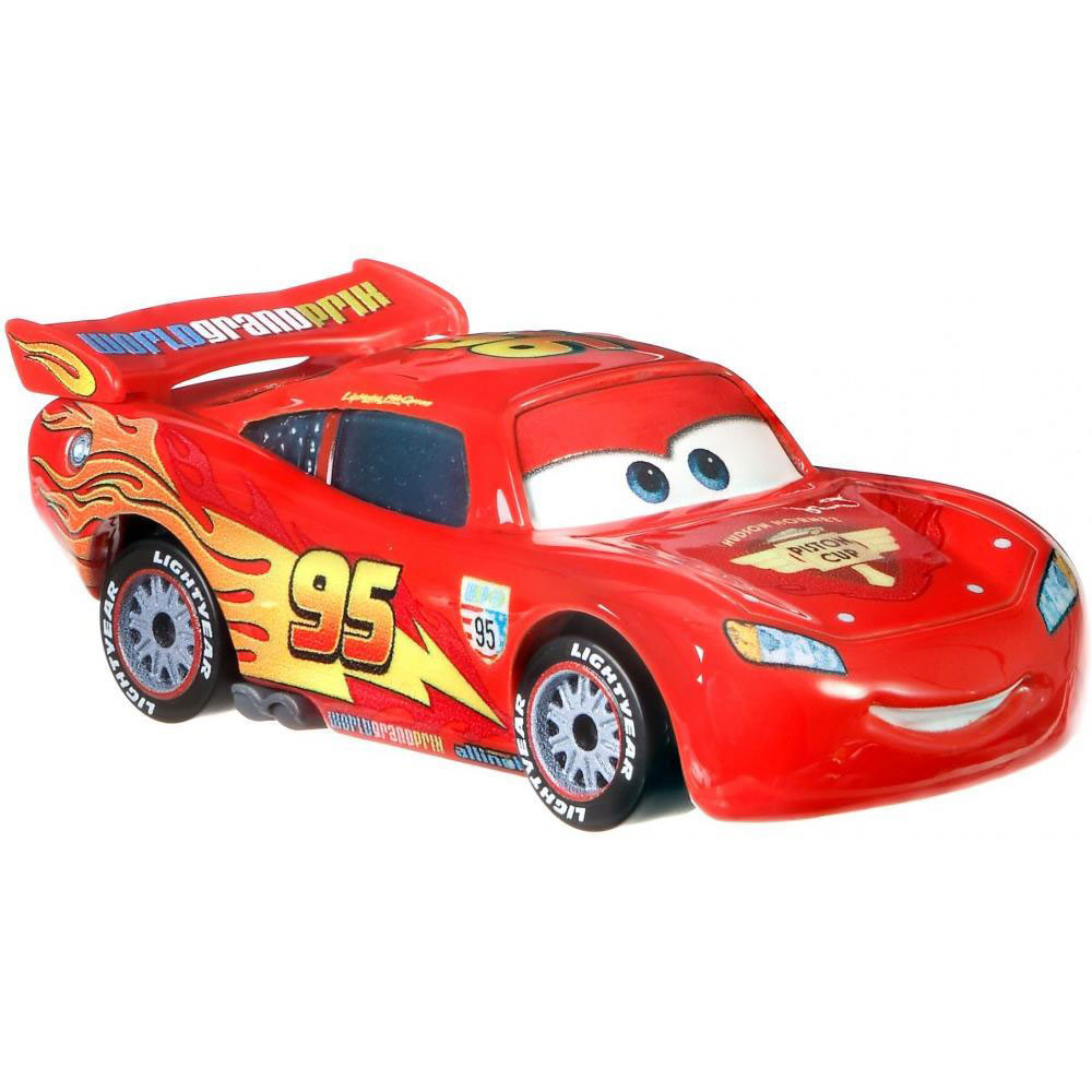 Mattel Cars FD - Lightning McQueen with racing wheels