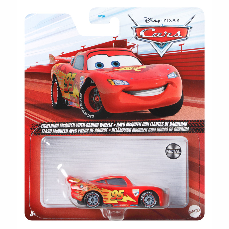 Mattel Cars FD - Lightning McQueen with racing wheels