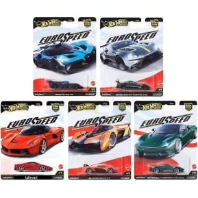 Mattel Hot Wheels Αυτοκινητάκια - Συλλεκτικά Premium Car Culture Euro Speed Σετ των 5 (1-5)