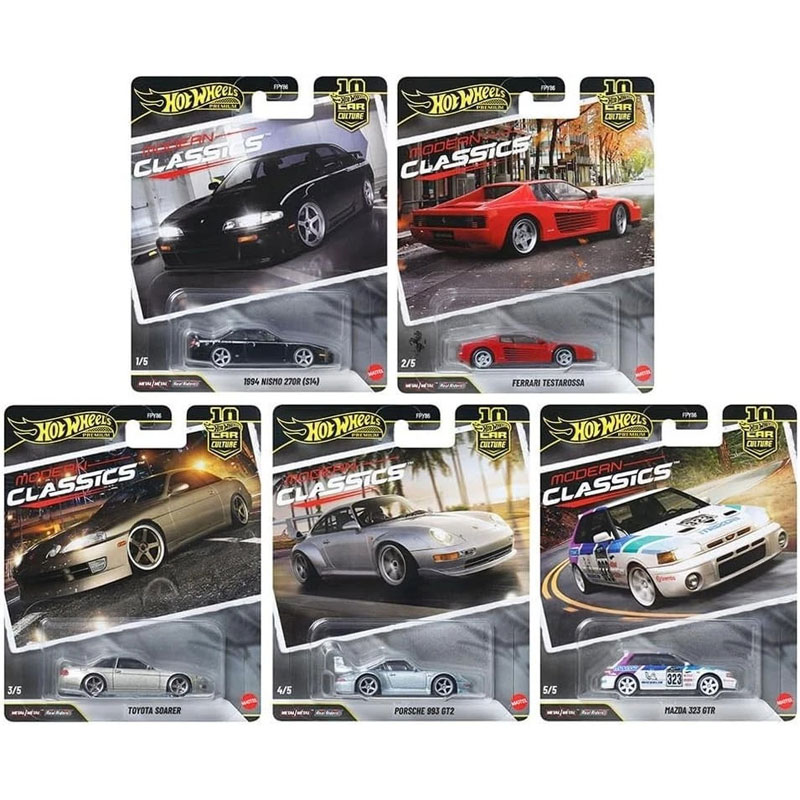 Mattel Hot Wheels Αυτοκινητάκια - Συλλεκτικά Modern Classics Σετ των 5 (1-5)