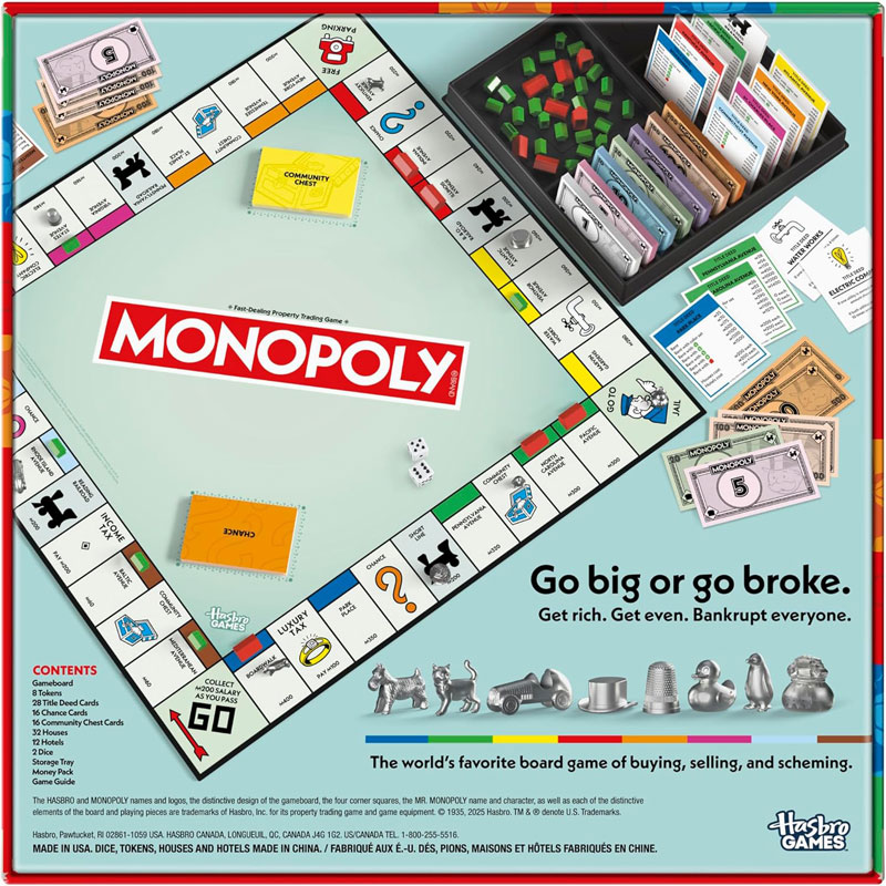 Hasbro Επιτραπέζιο Monopoly Classic Game Refresh G0009