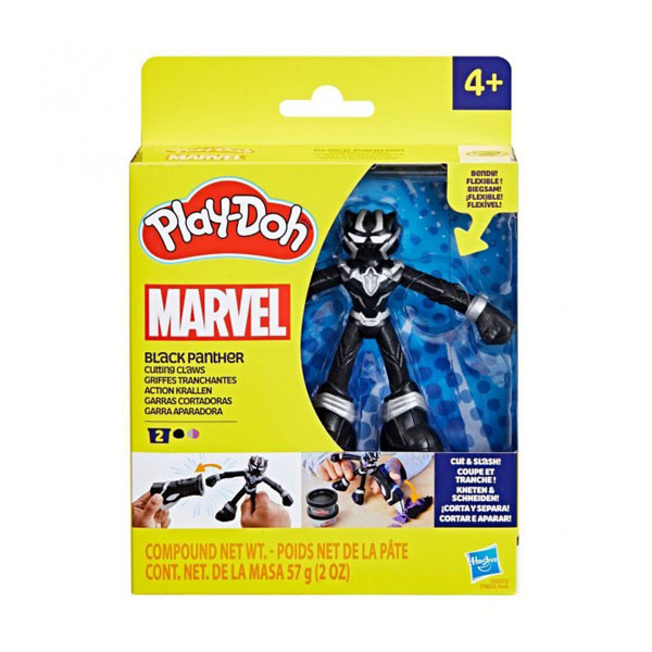 Hasbro Play-Doh Marvel Figure Black Panther Cutting Claws