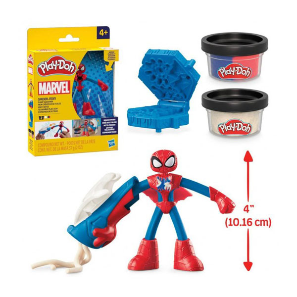 Hasbro Play-Doh Marvel Figure Spiderman Thwip Squisher