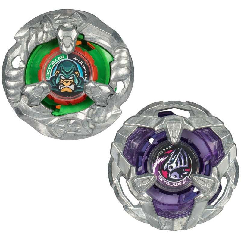 Hasbro Beyblade X Dual Pack Set Yell Kong 3-60GB and Helm Knight 5-80T Top