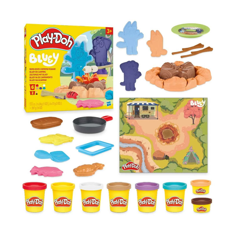 Hasbro Play-Doh Bluey Goes Camping Playset G0229