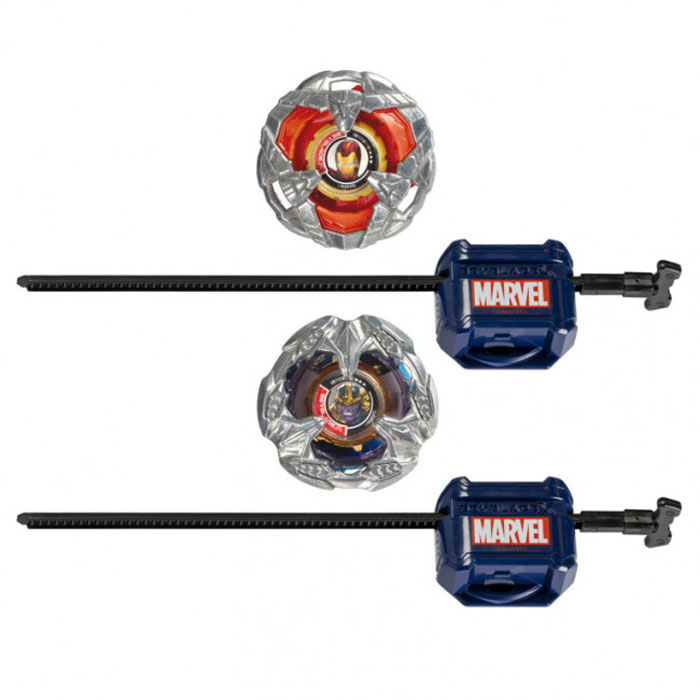 Hasbro Beyblade X Marvel Collab: Iron Man 4-80B vs. Thanos 4-60B G0287