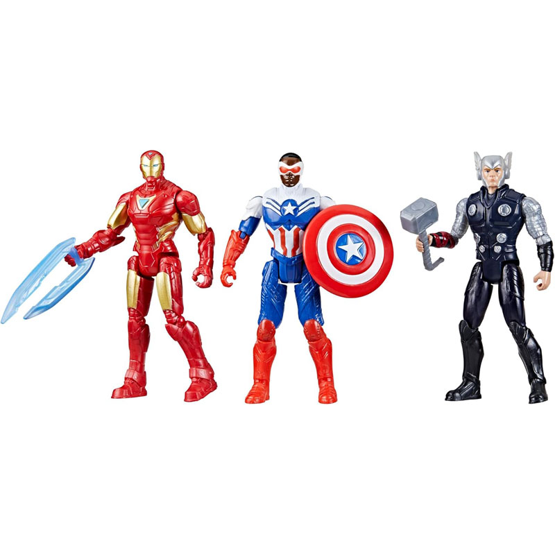 Hasbro Marvel Avengers Epic Hero Series Team-Up Gift Pack Captain America-Thor-Iron Man 10cm G0438