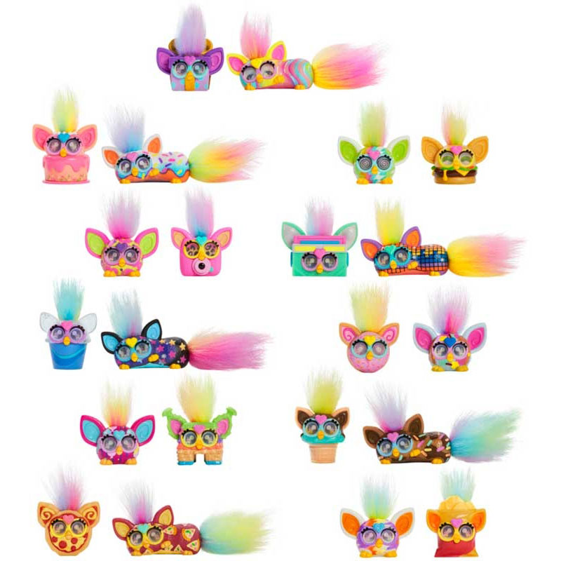 Hasbro Λούρτρινα Furby Minis 2,5cm - Σχέδια G0457