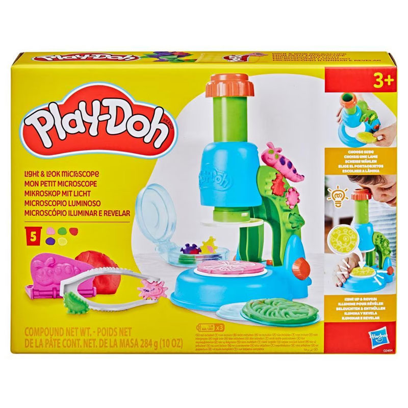 Hasbro Play-Doh Light & Look Microscope Playset G0494