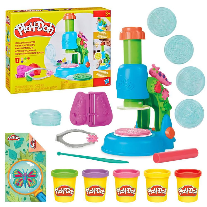 Hasbro Play-Doh Light & Look Microscope Playset G0494