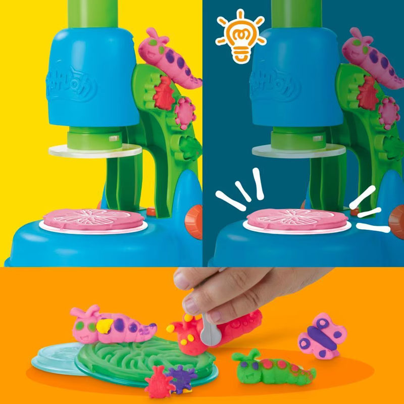Hasbro Play-Doh Light & Look Microscope Playset G0494
