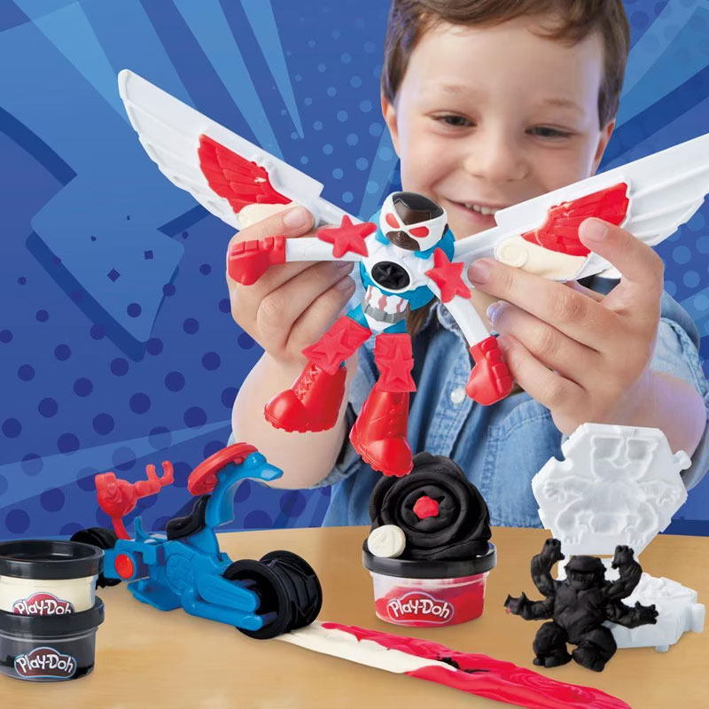 Hasbro Play-Doh Marvel Captain America Moto-Slicer Playset G0555