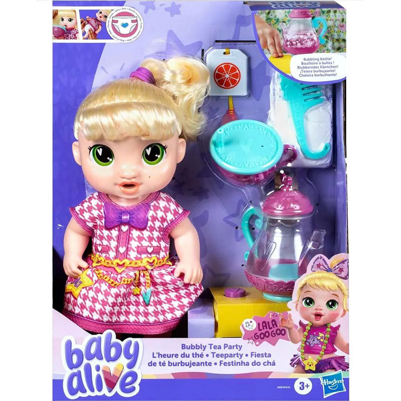 Hasbro Baby Alive Bubbly Tea Party LaLa GooGoo Baby Doll G0608