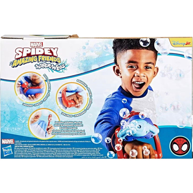 Hasbro Spiderman Spidey And His Amazing Friends Water-Webs Bubble Slinger G0660