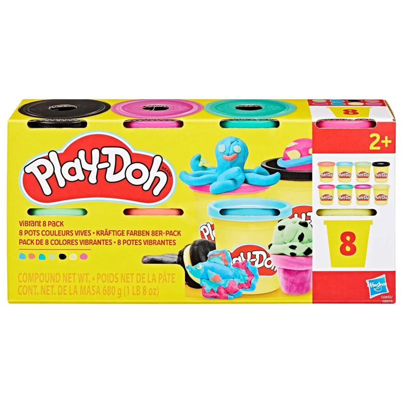 Hasbro Play-Doh Vibrant 8 Pack