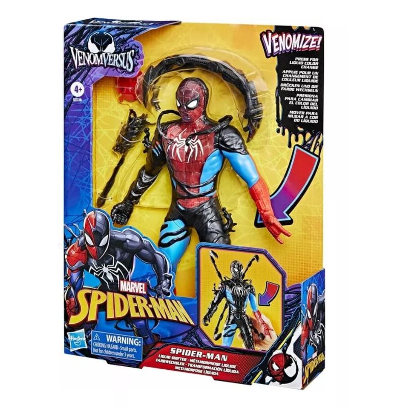 Hasbro Marvel Spider-Man Venom vs Spider-Man Liquid Shifter Φιγούρα με αξεσουάρ 27cm G0728