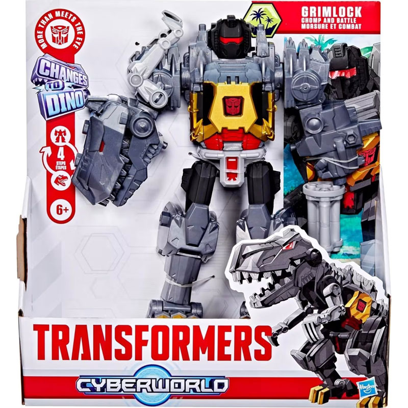 Hasbro Transformers Cyberworld Grimlock Chomp And Battle Φιγούρα Δράσης 22,5 cm G0748