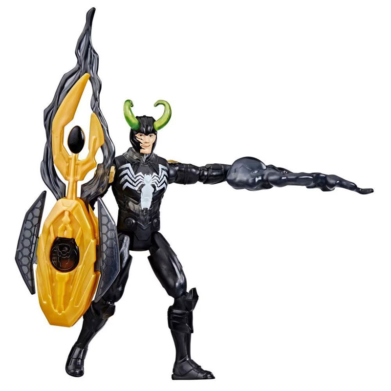 Hasbro Marvel Avengers Figure Venomized Loki with Battle Gear G0973